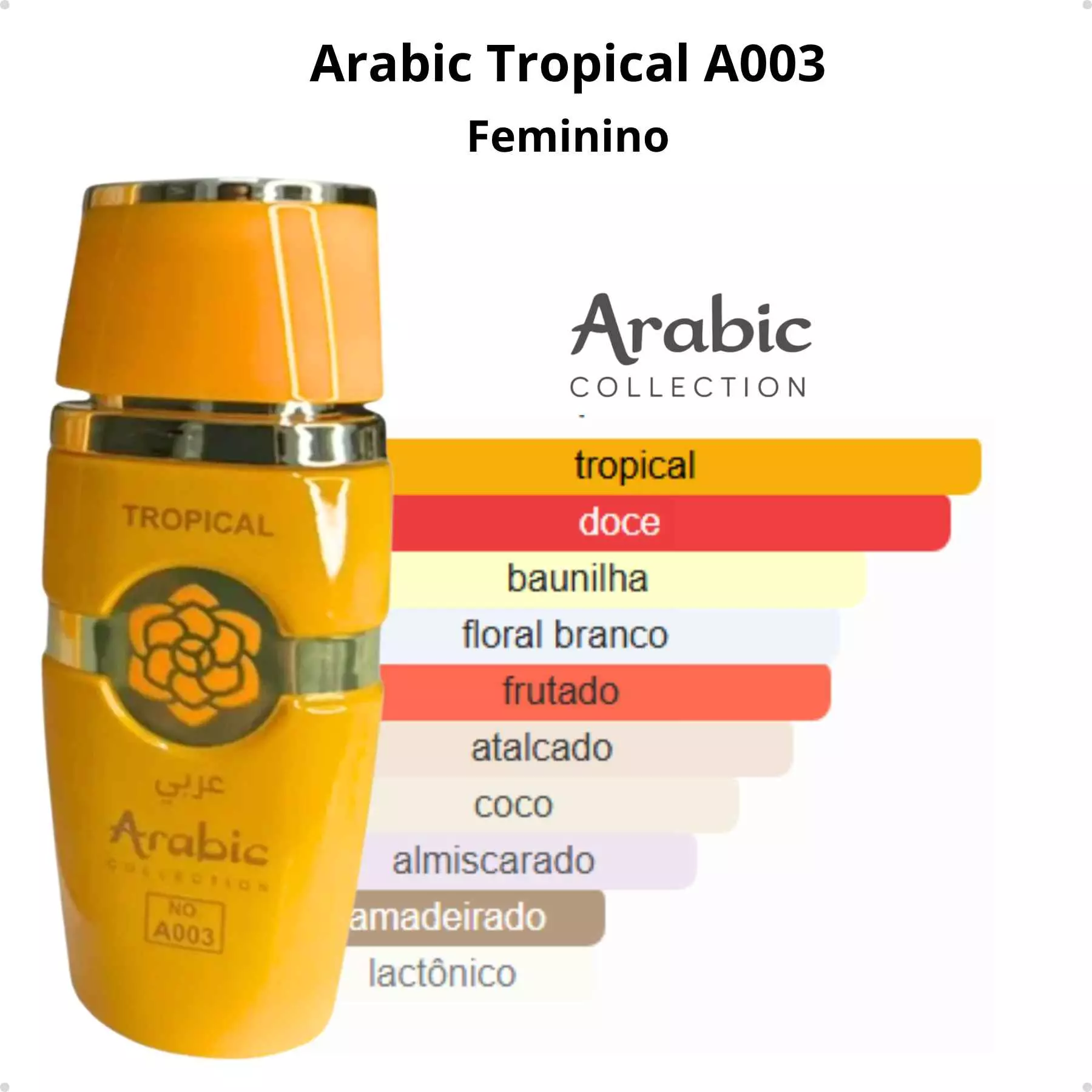 Arabic A003 - Inspiração YARA TOUS TROPICAL AMARELO (Feminino) - EDP - 25ML - Imagem 4