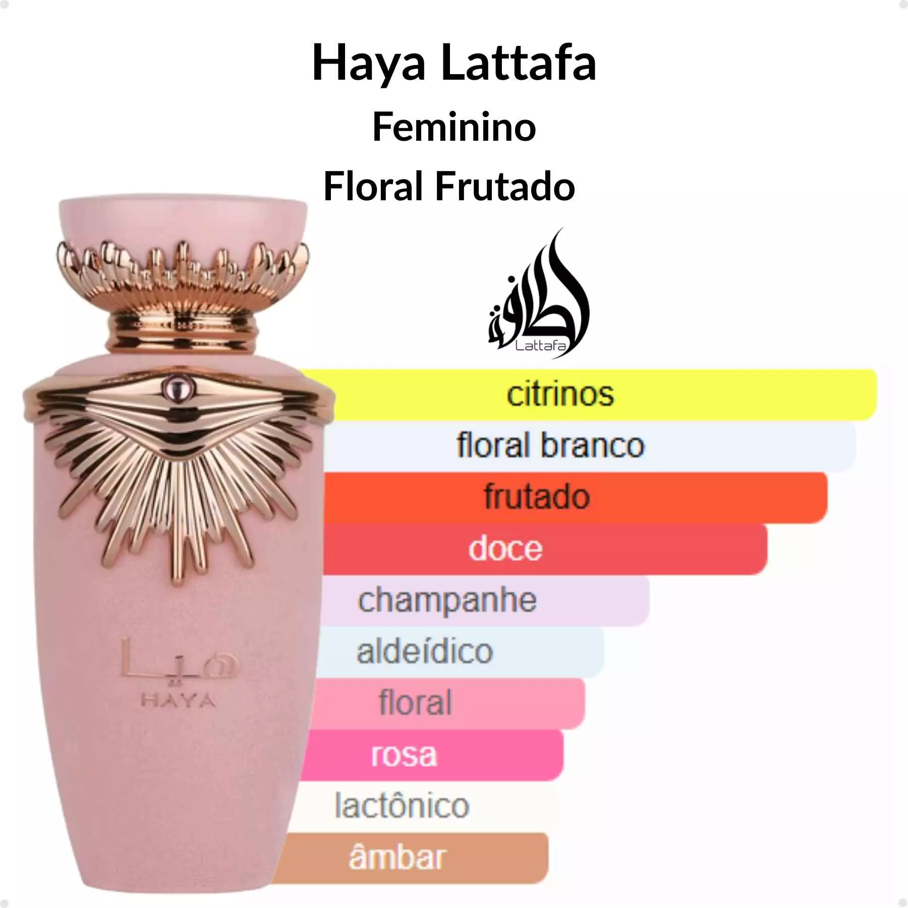 Perfume HAYA (Feminino) Lattafa - EDP - 100ML - Imagem 5