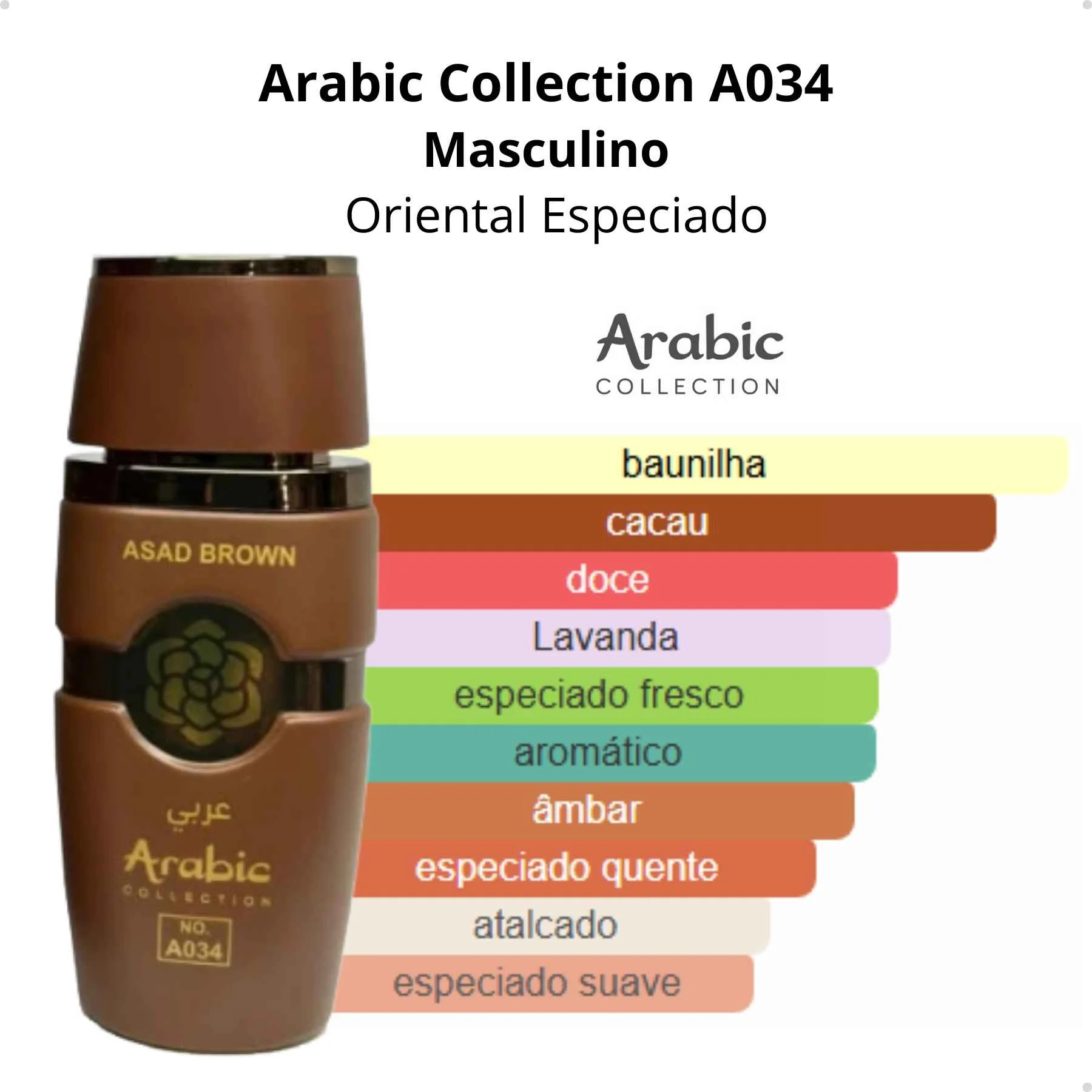 Arabic A034 - Inspiração ASAD BOURBON (MASCULINO) - EDP - 25ML - Imagem 6