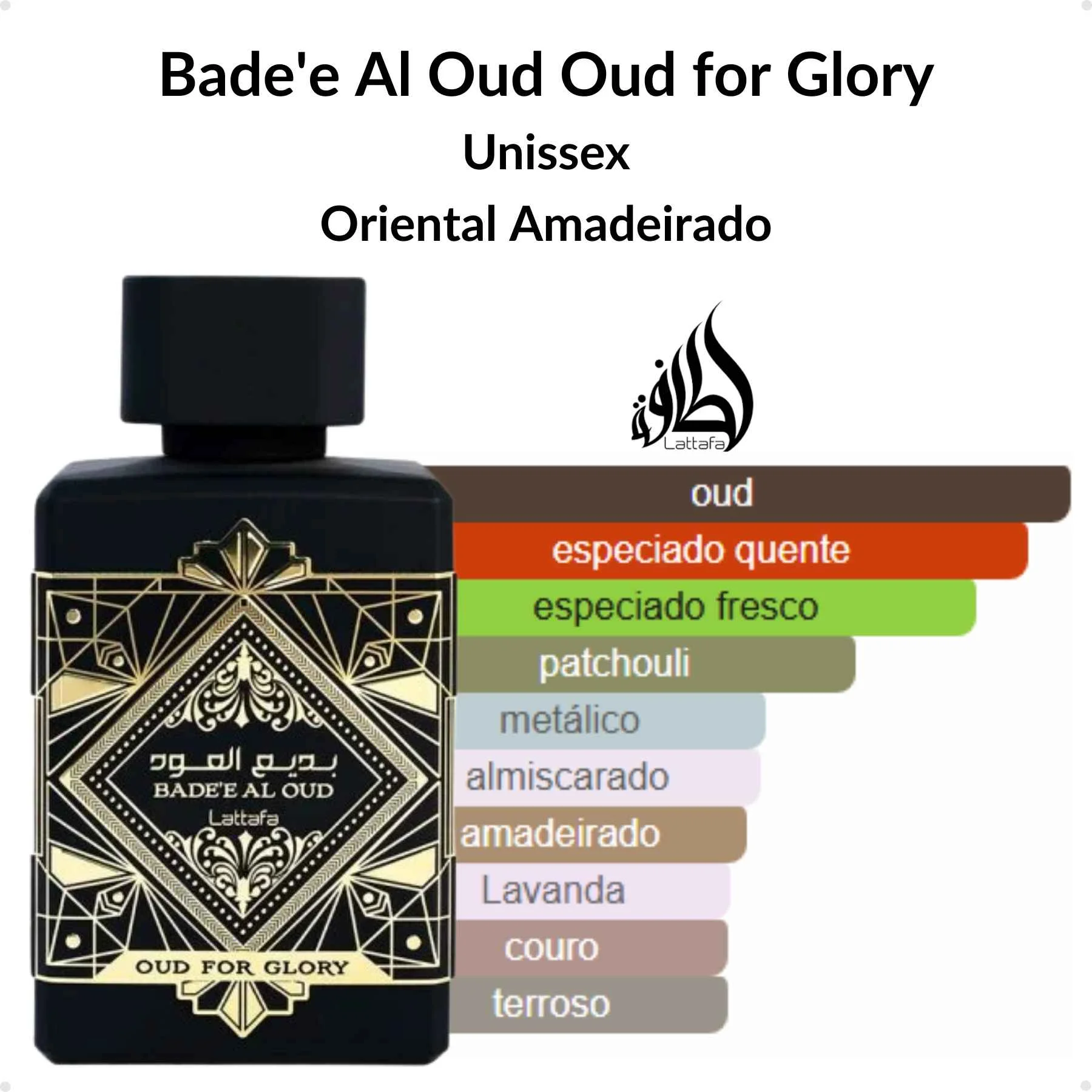 Perfume BADE'E AL OUD FOR GLORY (Masculino) Lattafa - EDP - 100ML - Imagem 5