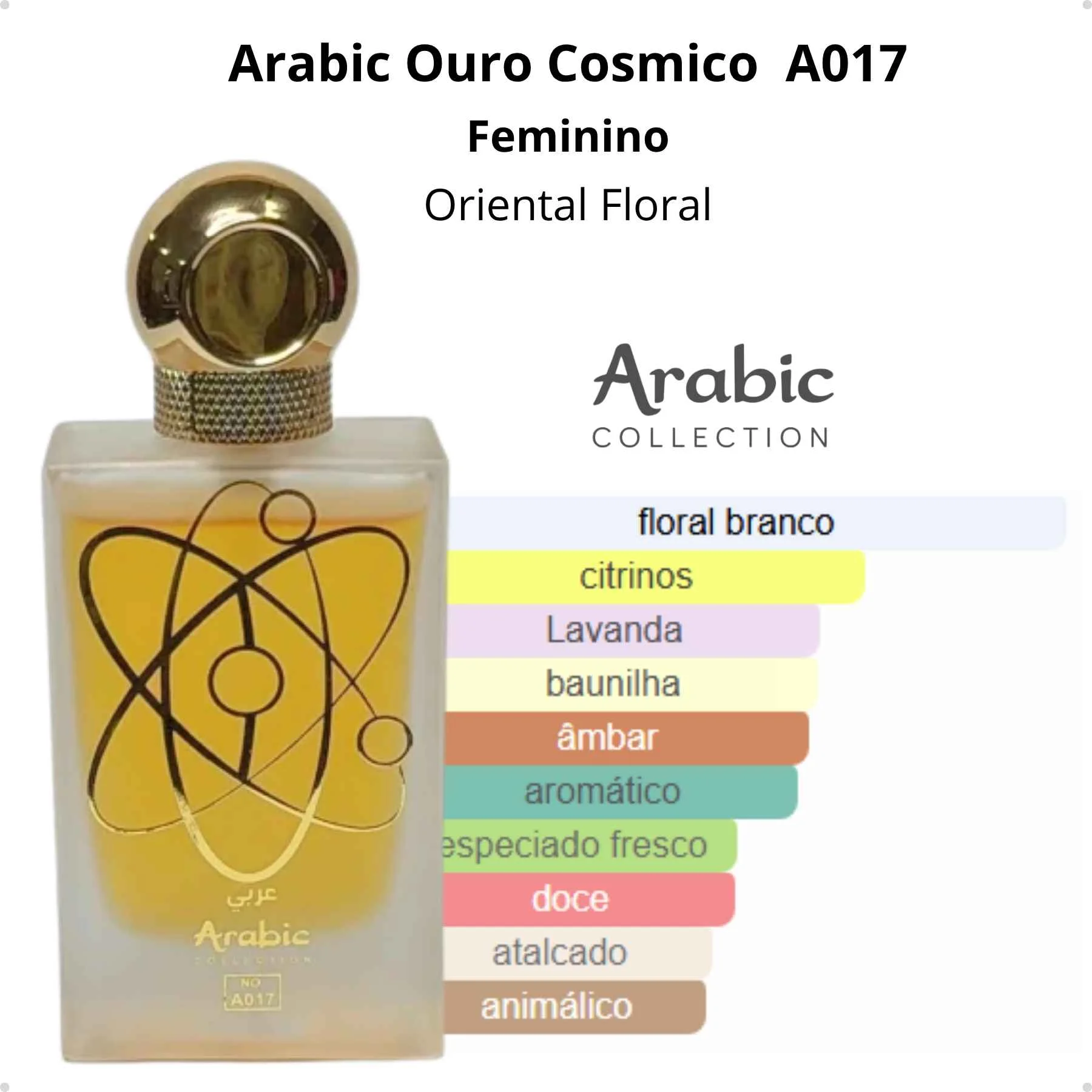 Arabic A017 - Inspiração THARWAH GOLD OURO CÓSMICO (FEMININO) - EDP - 25ML - Imagem 4