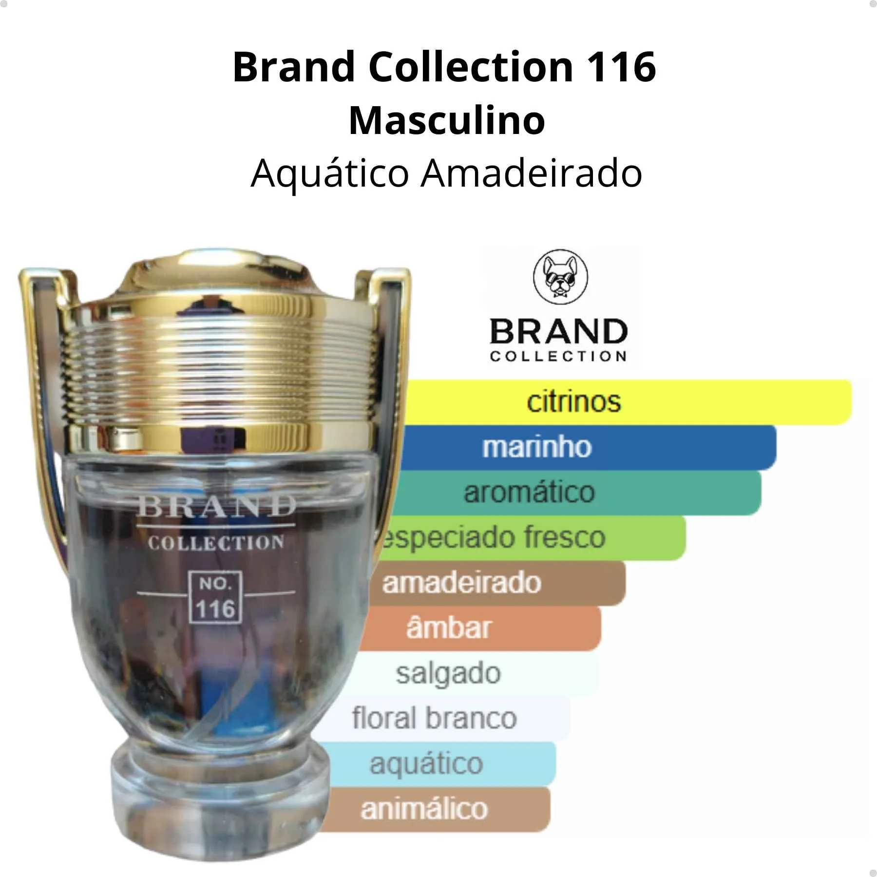 Brand Collection 116 - Inspiração INVICTOS (Masculino) - EDP - 25ml - Imagem 4