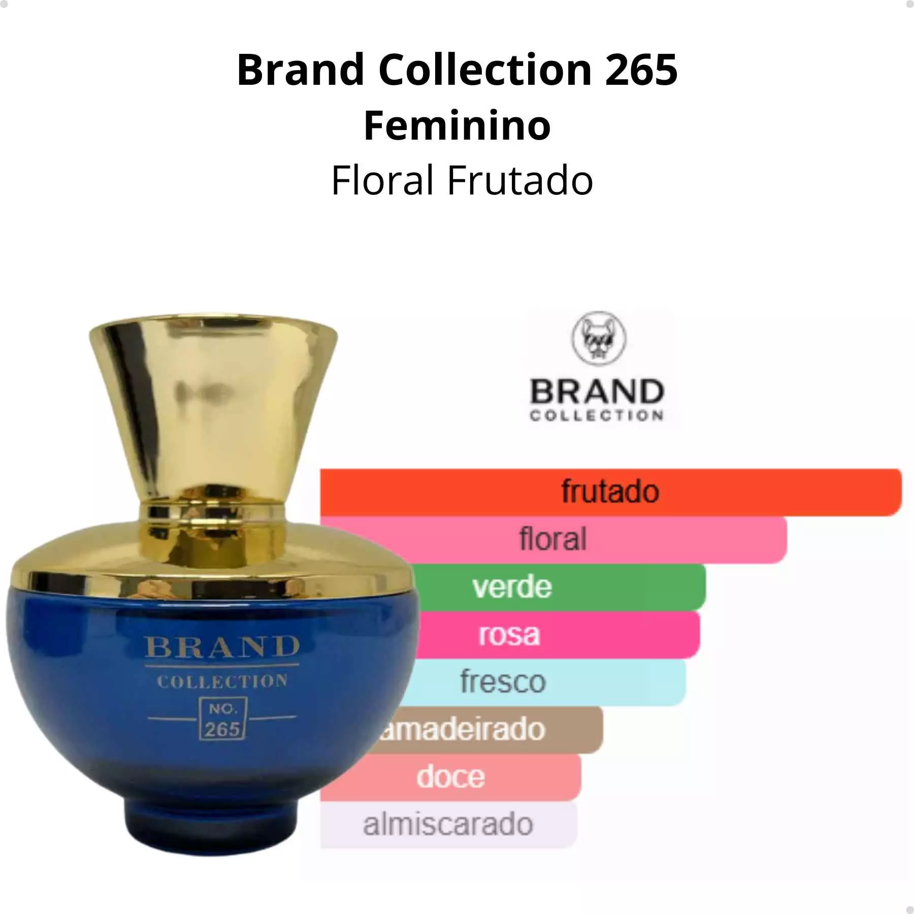 Brand Collection 265 - Inspiração DYLAN BLUE (Feminino) - EDP - 25ml - Imagem 2
