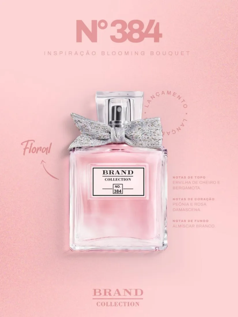 Brand Collection 384 - Inspiração MISS DIOR BLOOMING BOUQUET (Feminino) - EDP - 25ml - Imagem 5