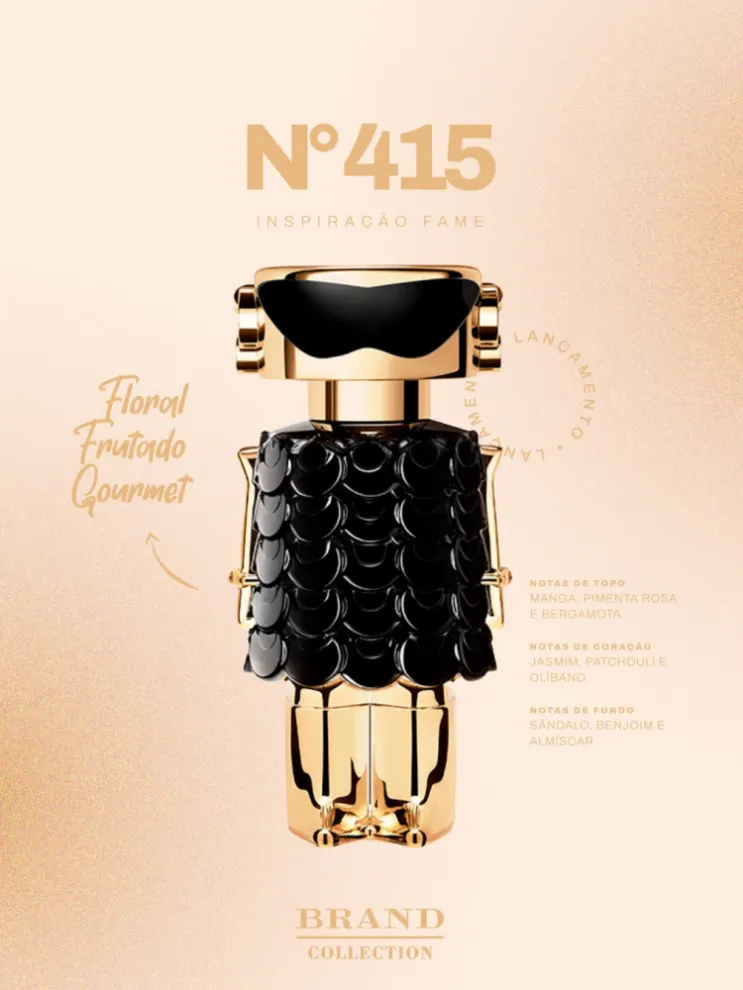 Brand Collection 415 - Inspiração FAME PARFUM (Feminino) - EDP - 25ml - Imagem 5