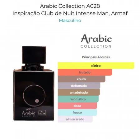 Arabic A028 - Inspiração CLUB DE NUIT INTENSE (Masculino) - EDP - 25ML - Imagem 5